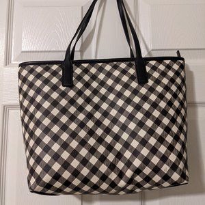 Talbot's Plaid Canvas Tote